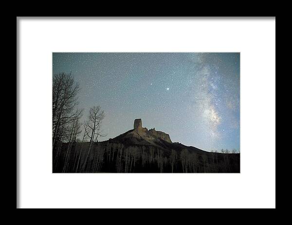 Colorado Framed Print featuring the photograph Chimney Rock by Ivan Franklin