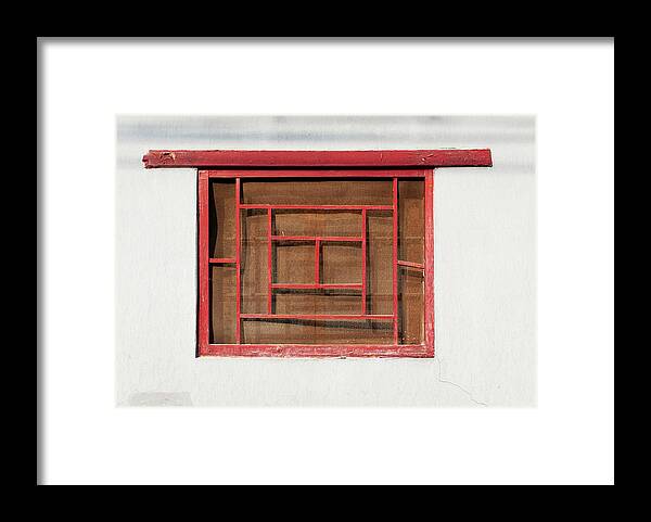 Window Framed Print featuring the photograph Chinese Window by Dean Harte