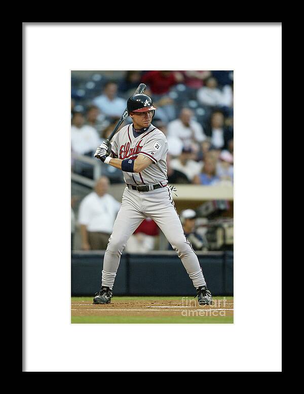 California Framed Print featuring the photograph Chipper Jones by Streeter Lecka