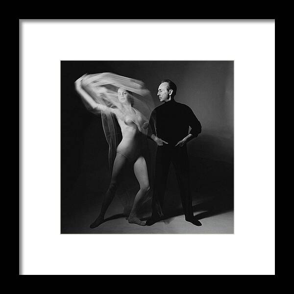 Dance Framed Print featuring the photograph George Balanchine and Suzanne Farrell in Don Quixote by Bert Stern