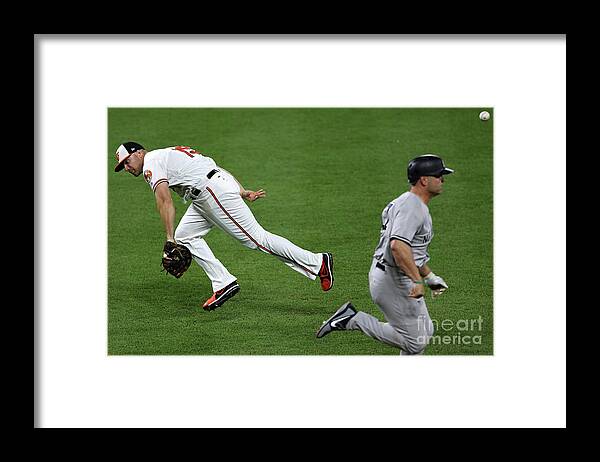 People Framed Print featuring the photograph Chris Davis and Matt Holliday by Patrick Smith