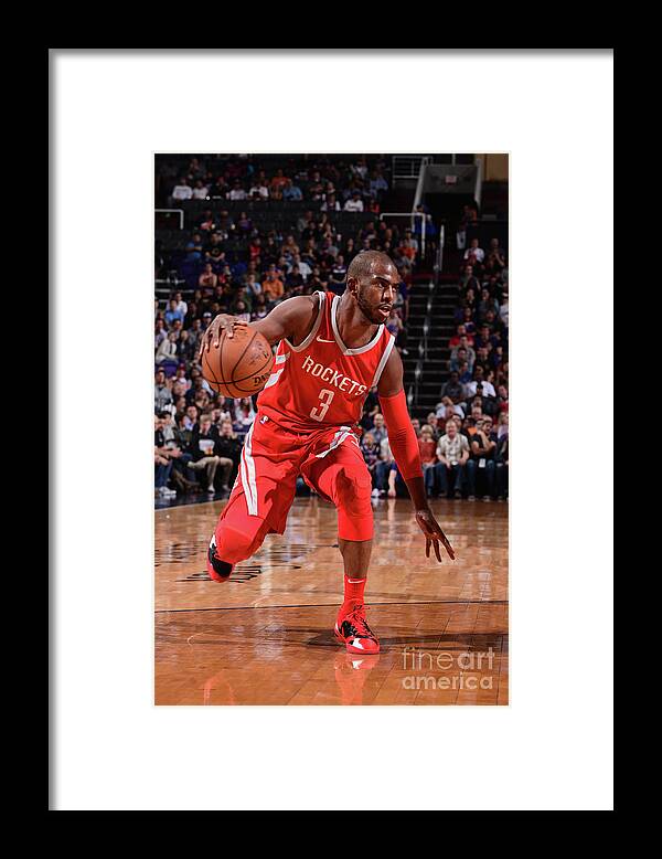 Chris Paul Framed Print featuring the photograph Chris Paul by Michael Gonzales