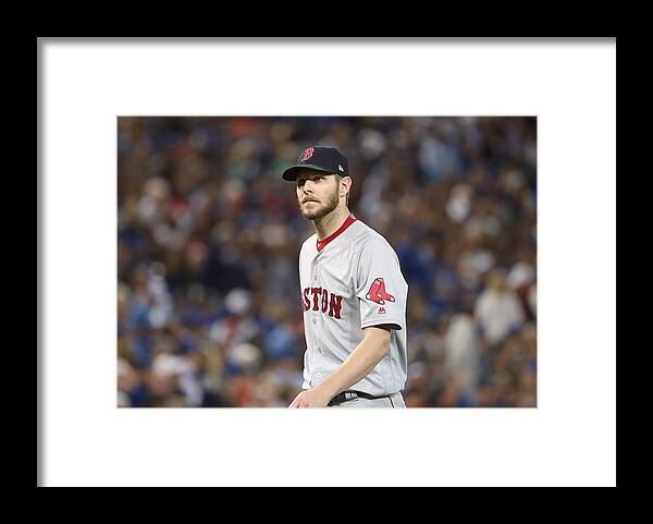 Pitcher's Mound Framed Print featuring the photograph Chris Sale by Tom Szczerbowski