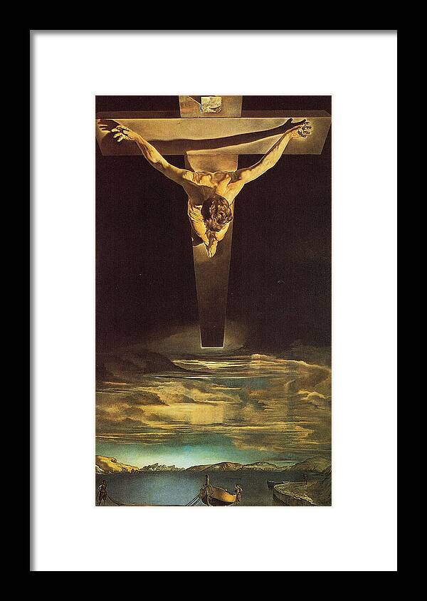 Salvador Framed Print featuring the painting Christ of Saint John of the Cross by Salvador Dali