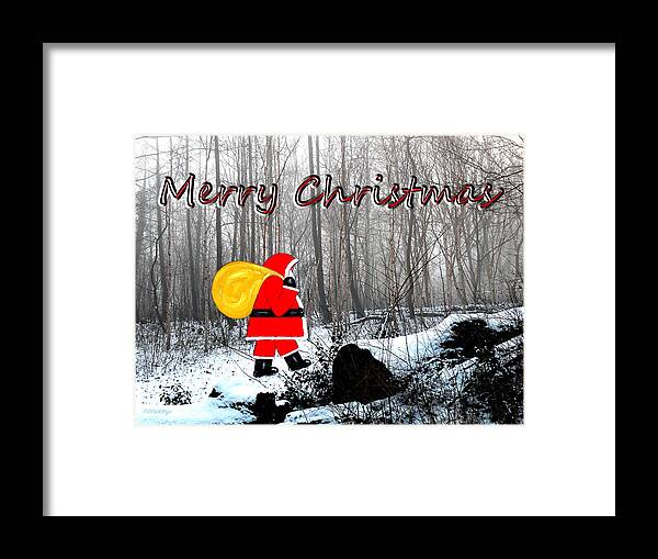 Christmas Framed Print featuring the mixed media Christmas Greetings 7 by Patrick J Murphy
