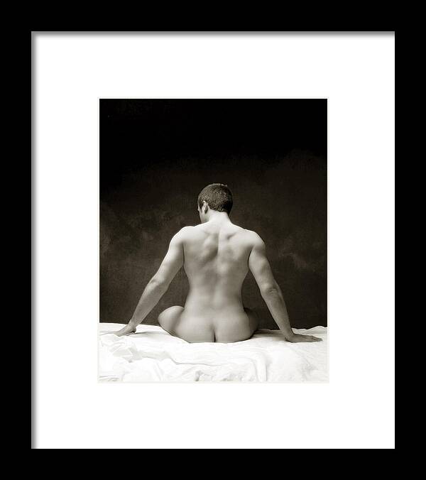 Male Framed Print featuring the photograph Christopher 1 by Dave Milstead