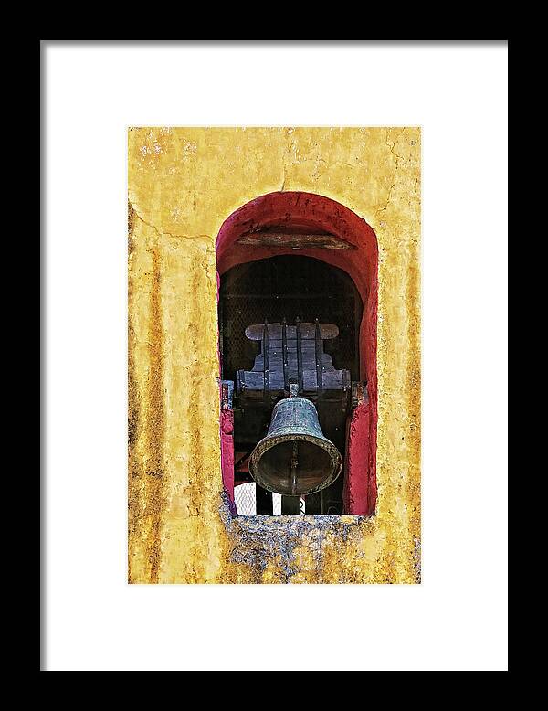 Church Bell Framed Print featuring the photograph Church bell by Tatiana Travelways
