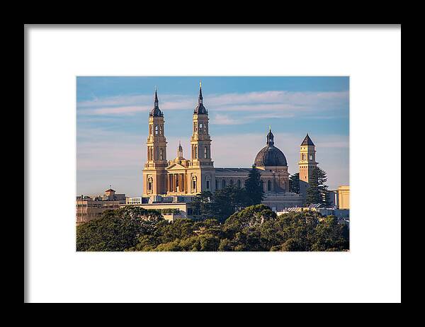 Building Framed Print featuring the photograph Church in the Sky by Laura Macky