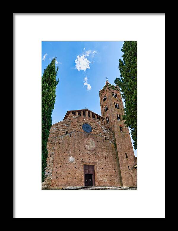 Town Framed Print featuring the photograph Church of San Clement in Santa Maria dei Servi, Siena, Tuscany, Italy by Mauro Tandoi