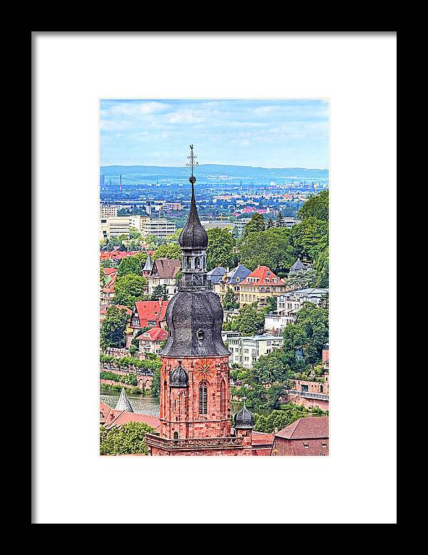 Architecture Framed Print featuring the photograph Church of the Holy Spirit Steeple by Marcia Colelli