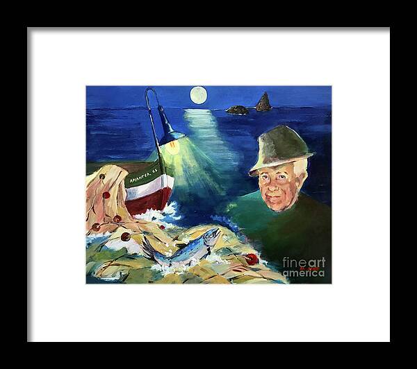 Figure Framed Print featuring the painting Ciccuzzo by Mafalda Cento