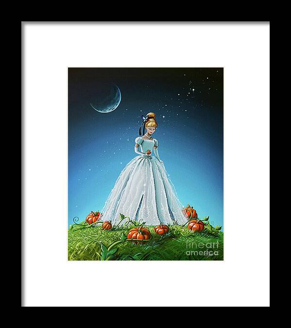 Cinderella Framed Print featuring the painting Cinderella by Cindy Thornton