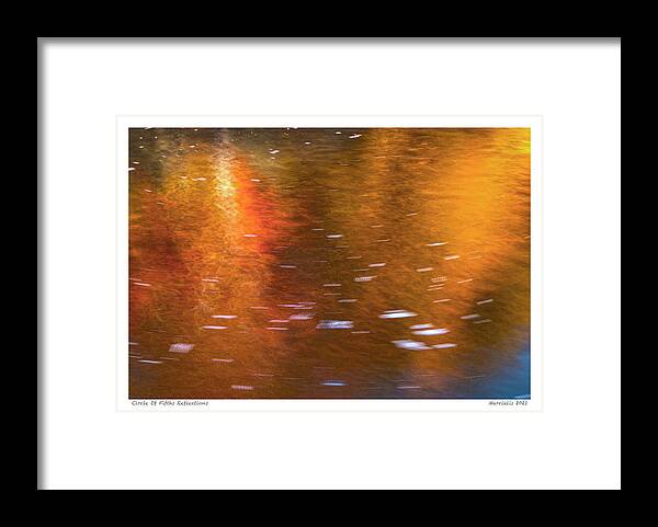 Abstract Framed Print featuring the photograph Circle Of Fifths Reflections The Signature Series by Angelo Marcialis