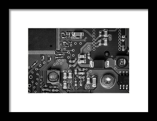 Computer Framed Print featuring the photograph Circuitry by Daniele Carotenuto Photography
