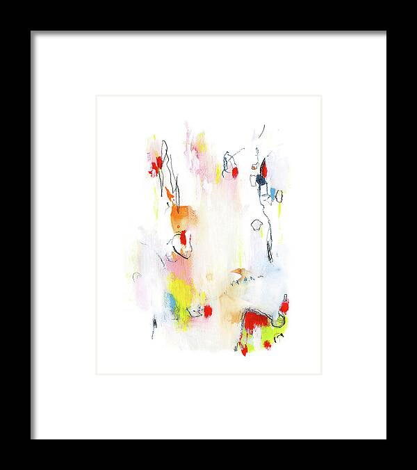 Colorful Framed Print featuring the painting Circus 01 by AF Duealberi