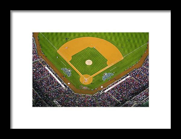Stadium Framed Print featuring the photograph Citizens Bank Park, 2008 World Series by Julia Robertson-Armstrong