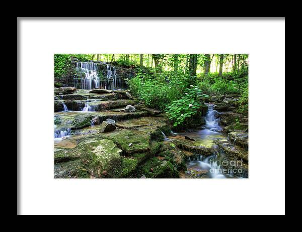 Waterfalls Framed Print featuring the photograph City Lake Falls 10 by Phil Perkins