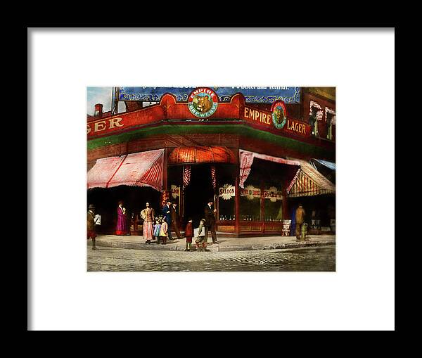 Newsies Framed Print featuring the photograph City - St Loius MO - Working this corner 1910 by Mike Savad