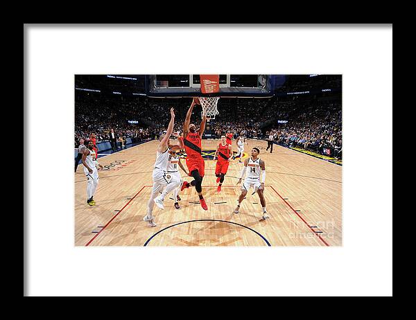 Playoffs Framed Print featuring the photograph C.j. Mccollum by Bart Young