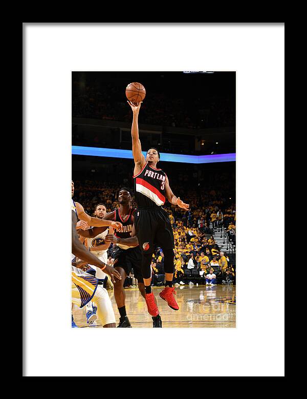 Cj Mccollum Framed Print featuring the photograph C.j. Mccollum by Garrett Ellwood