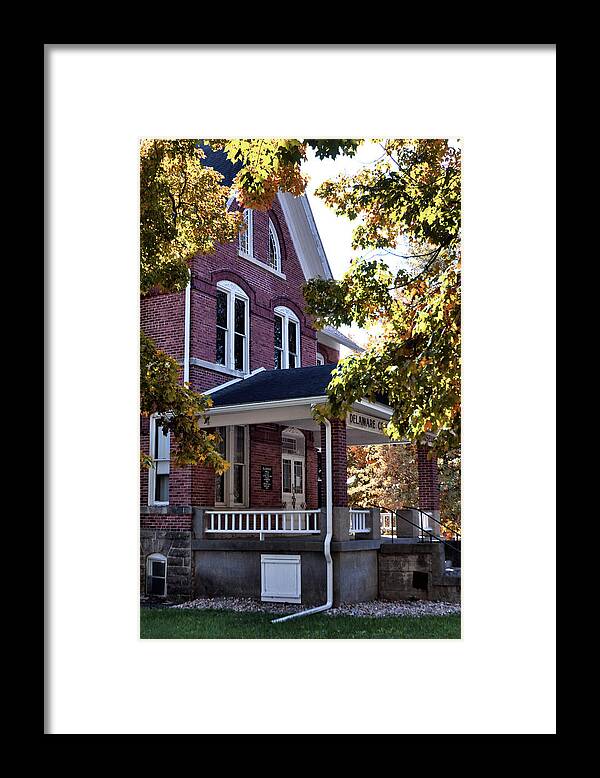 Lenox College Framed Print featuring the photograph Clarke Hall by American Landscapes