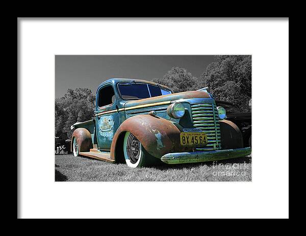 Transportation Framed Print featuring the photograph Classic Chevrolet Pickup by Tony Baca