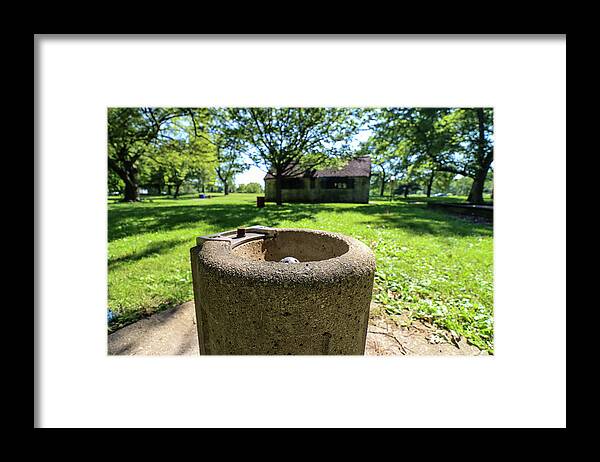 Garden Framed Print featuring the photograph Classic Chicago Park Water Fountain by Britten Adams