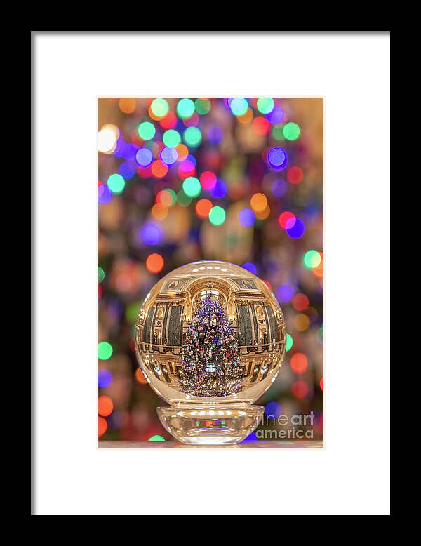 Christmas Tree Framed Print featuring the photograph Clearly Colorful by Amfmgirl Photography