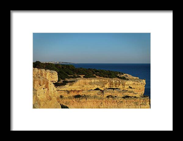 Algarve Framed Print featuring the photograph Cliffs in Malhada do Baraco Beach by Angelo DeVal