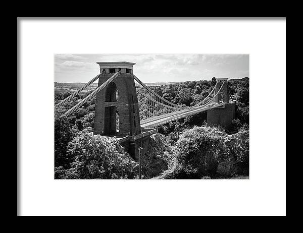Avon Framed Print featuring the photograph Clifton Suspension Bridge by Seeables Visual Arts