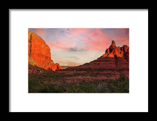  Framed Print featuring the photograph Climbing Bell Rock by Al Judge