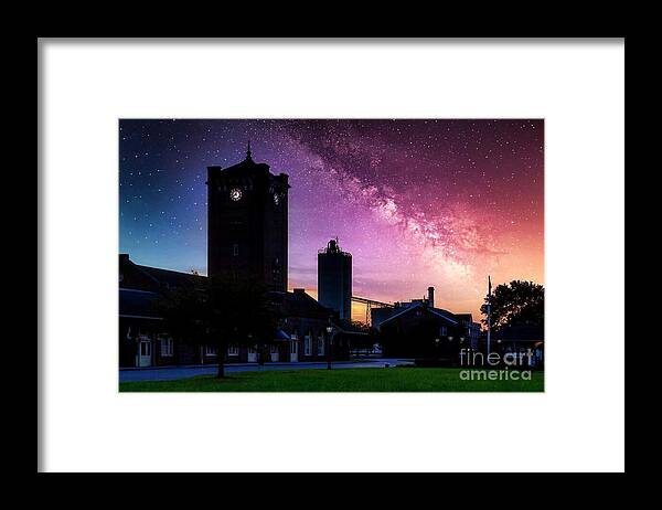 Silhouette Framed Print featuring the photograph Clinchfield Railroad Station at Kingsport by Shelia Hunt