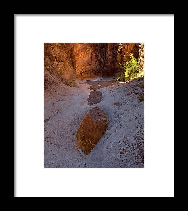 Bbrsp Framed Print featuring the photograph Closed Canyon Reflection by Mike Schaffner