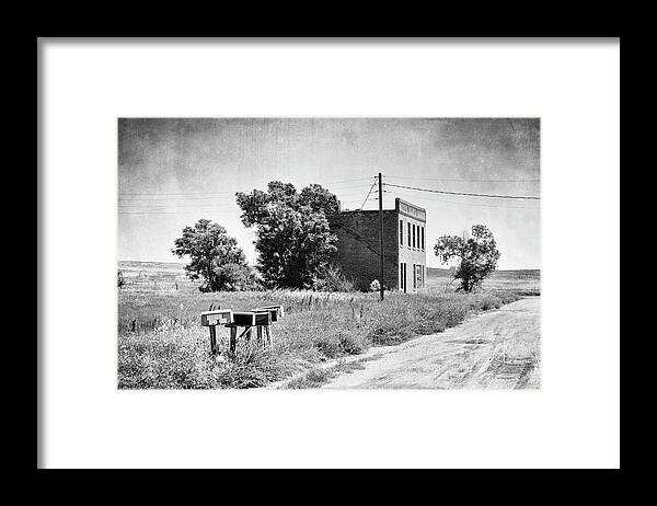 Ghost Town Framed Print featuring the photograph Closed for Business in Cottonwood South Dakota by Mary Lee Dereske
