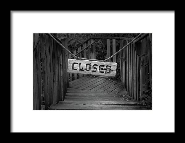 Closed Framed Print featuring the photograph Closed by Scott Norris