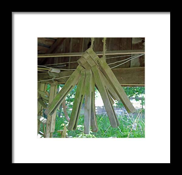 Dudley Farm Framed Print featuring the photograph Clothes Pins by D Hackett