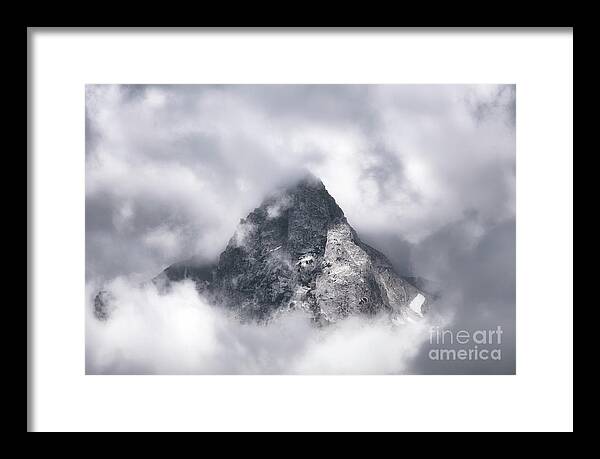 Grand Teton Framed Print featuring the photograph Cloud Spirits by Sharon Seaward