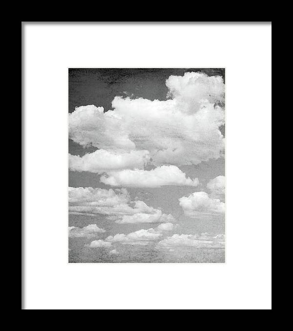 Clouds Framed Print featuring the photograph Cloud Trio Two by Lupen Grainne