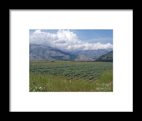 Clouds Framed Print featuring the photograph Clouds and mountains - Albania by Phil Banks
