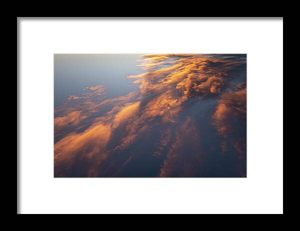 Sky Framed Print featuring the photograph Clouds At Sunset by Karen Rispin