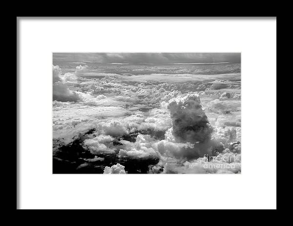 Black And White Framed Print featuring the photograph Clouds CCII by FineArtRoyal Joshua Mimbs