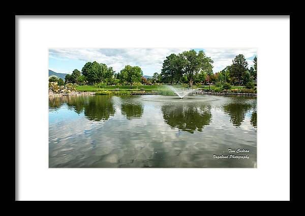 Clouds On Ashley Pond Framed Print featuring the photograph Clouds on Ashley Pond by Tom Cochran