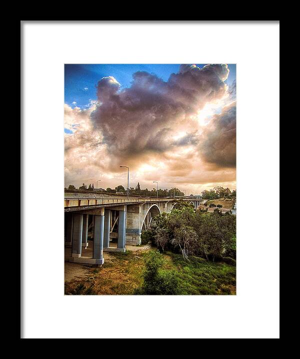 Arch Framed Print featuring the photograph Clouds over California by California CPA