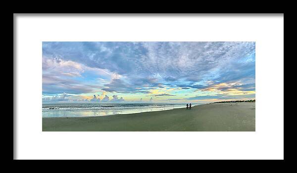 Landscape Framed Print featuring the photograph Clouds Over Ocean 2 by Patricia Schaefer