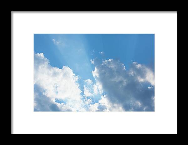 Clouds Framed Print featuring the photograph Heaven's Open Window_7233 by Rocco Leone