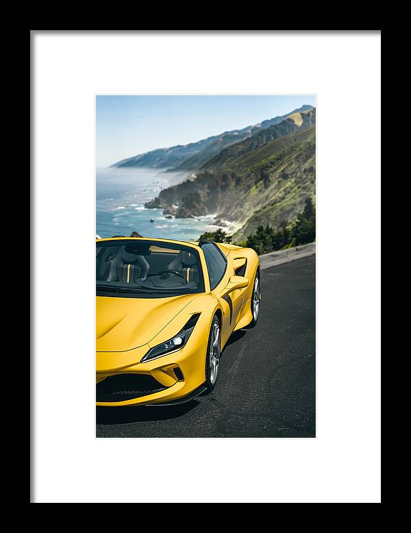 Ferrari Framed Print featuring the photograph Coastal Cruiser by David Whitaker