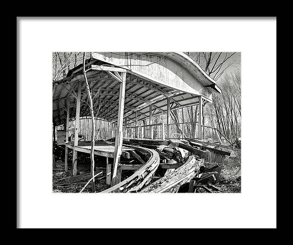 Chippewa Lake Park Framed Print featuring the photograph Coaster Entrance by William Beuther