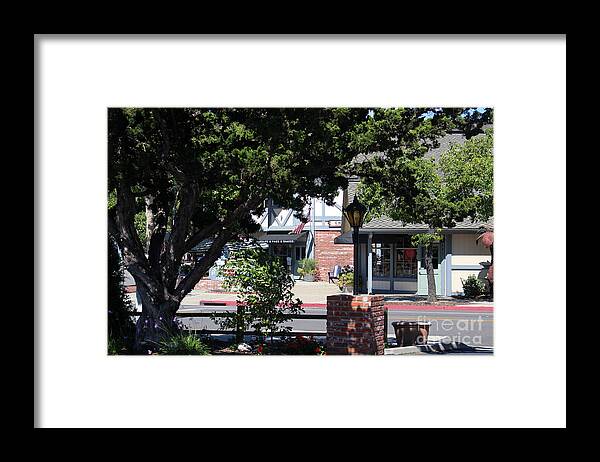 Coffee Shop Framed Print featuring the photograph Coffee Shop - Solvang California Street Scene by Colleen Cornelius