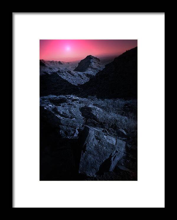 Landscape Framed Print featuring the photograph Cold Stone by Jim Painter