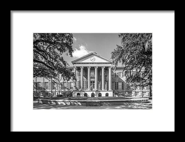 College Of Charleston Framed Print featuring the photograph College of Charleston Randolph Hall by University Icons